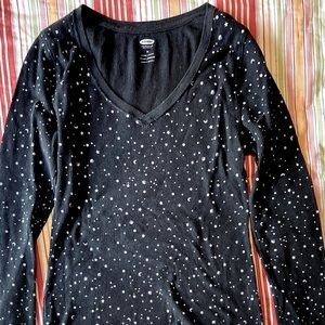 Old Navy tiny stars and planets women’s shirt